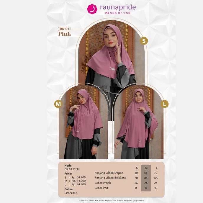 RAUNA HIJAB BERGO 01 PINK
