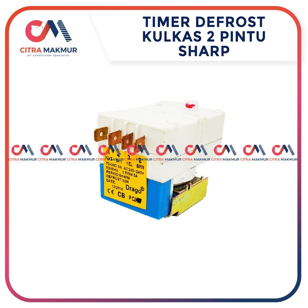 Timer Defrost Kulkas merk Sharp Samsung 1 3 1-3 Refrigerator de frost merek 2 pintu besar besi