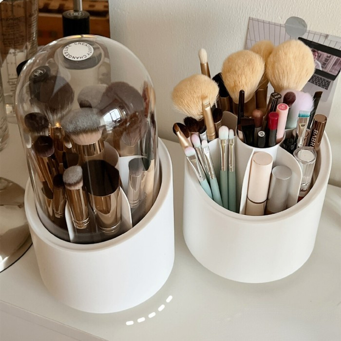 V GLOW - RAK KOSMETIK - KOTAK MAKE UP AKSESORIS SERBAGUNA - TEMPAT MAKE UP PUTAR - MAKE UP BRUSH STO