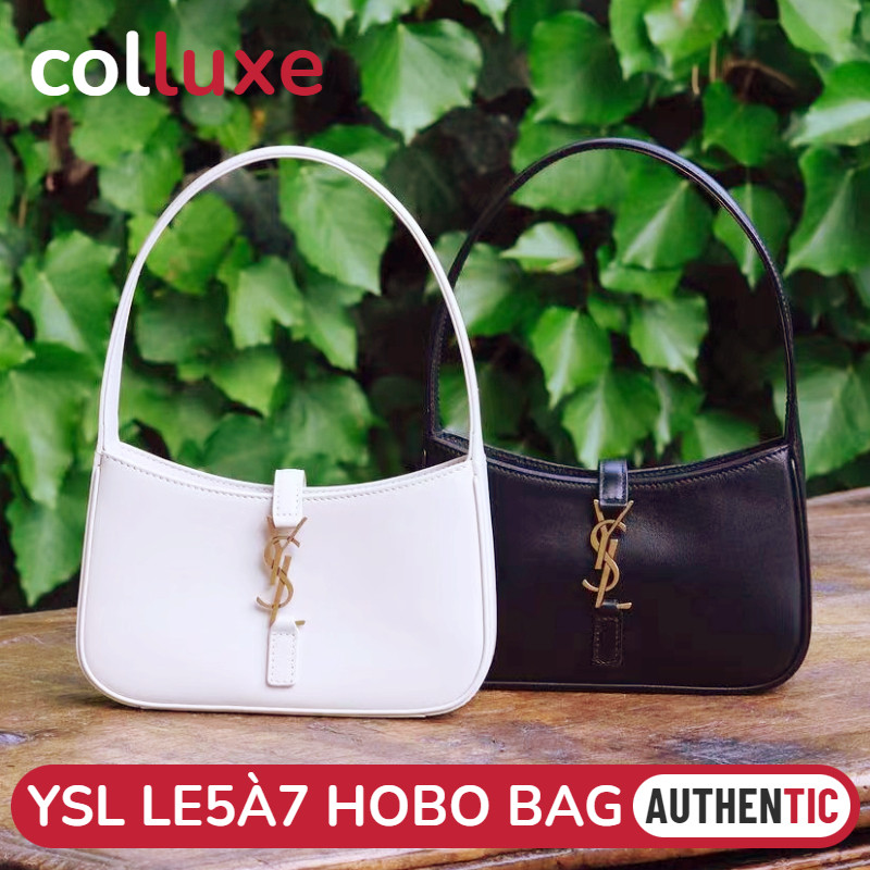 Menyediakan resi YSL Saint Laurent LE 5 À 7 HOBO Bag & Mini HOBO Bag tas punggung wanita