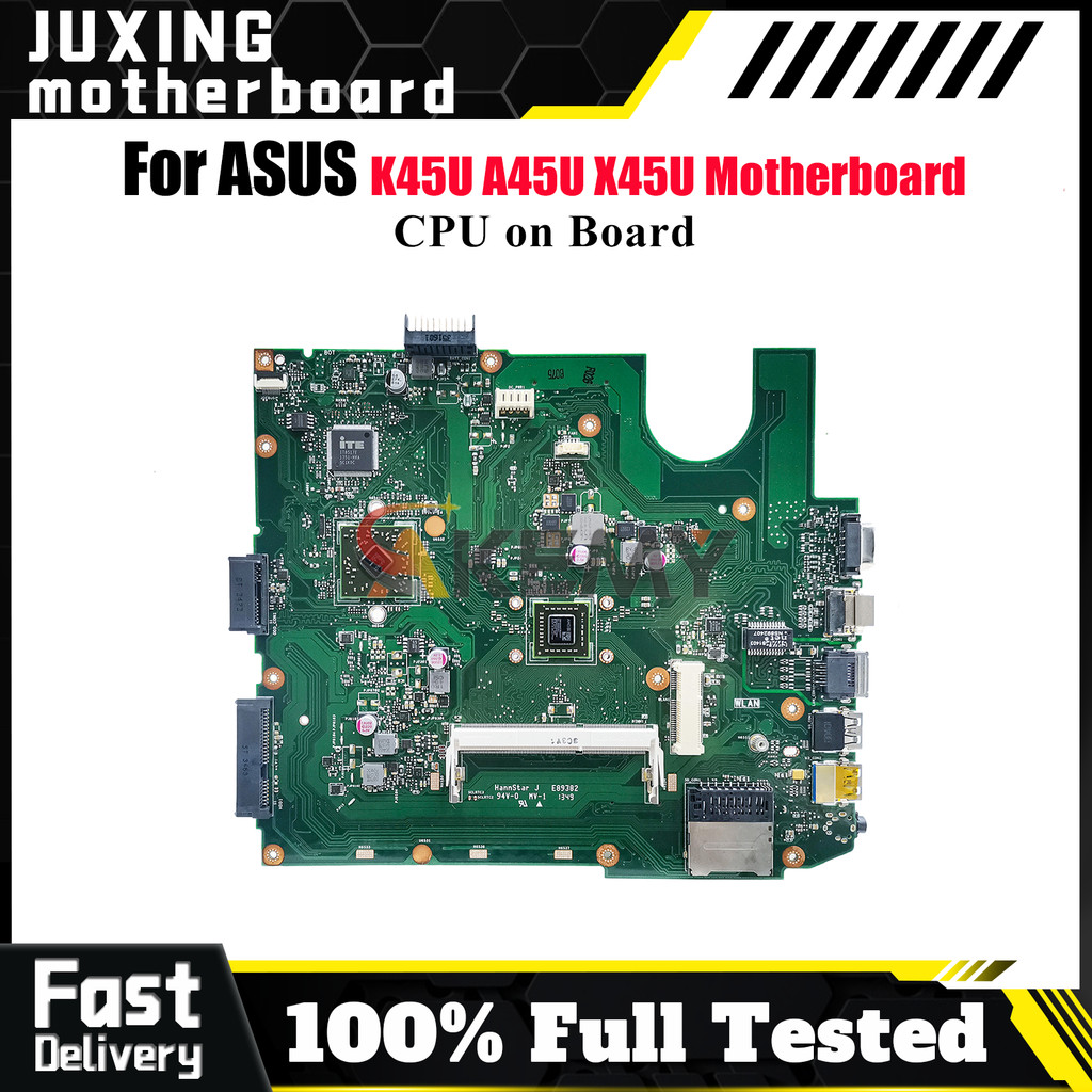X45U Laptop Motherboard For ASUS VivoBook X45U X45U K45U A45U Notebook Mainboard With CPU 100% tests