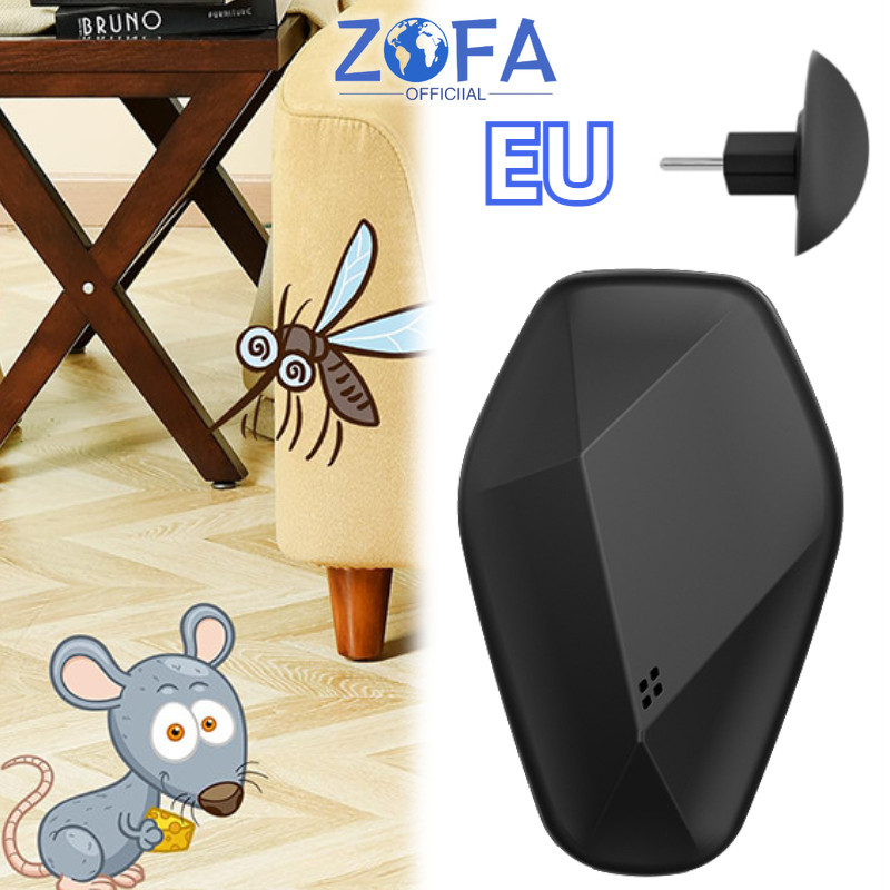 Ultrasonic Pengusir Tikus EU Suara Pengusir Tikus Anti Tikus Pengusir Tikus Elektronik Portabl