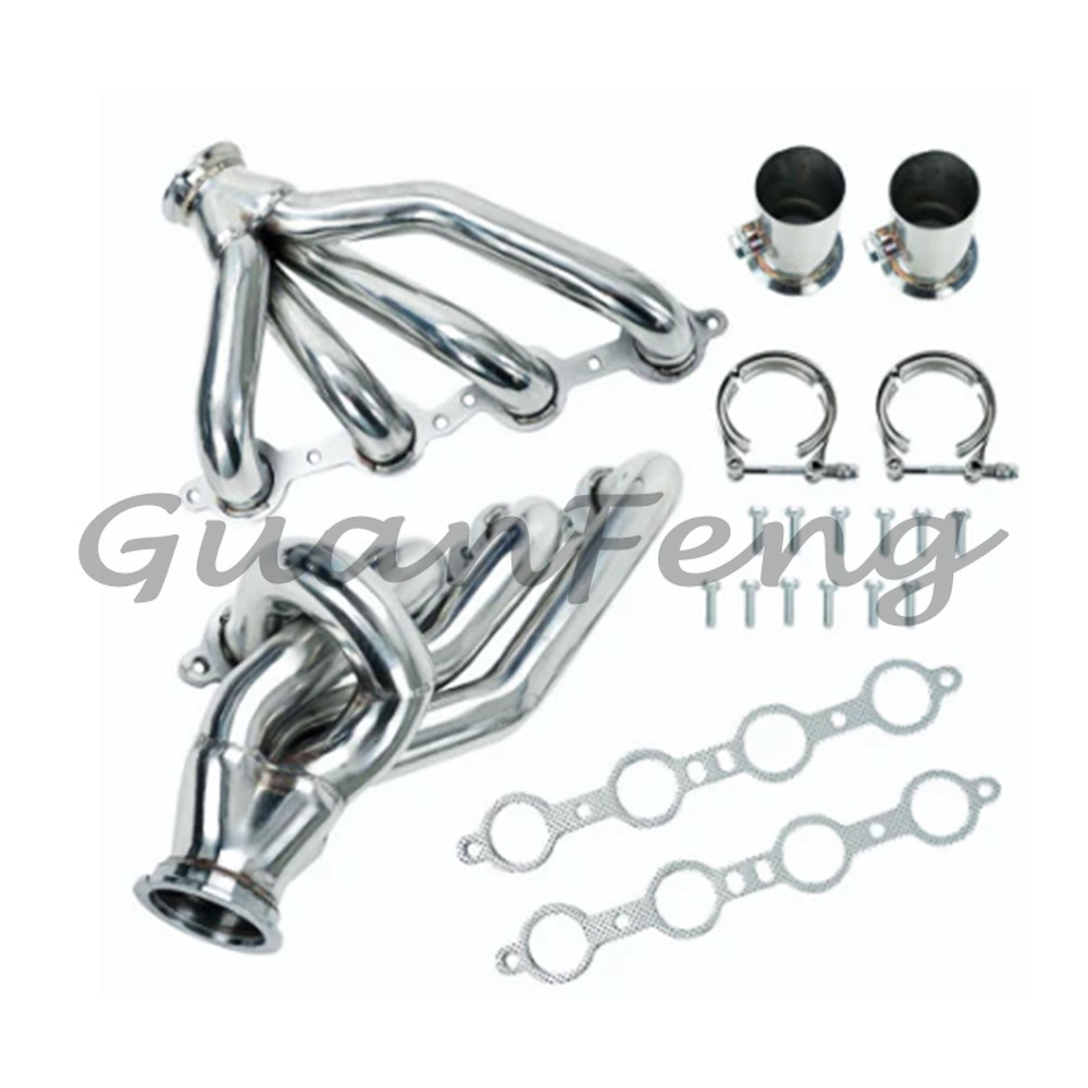 Exhaust Manifold Header Gasket Kit For 1982-2004 For Chevy GMC LS Swap S10 LS1 LS2 LS3 LS6 V8 1-5/8"