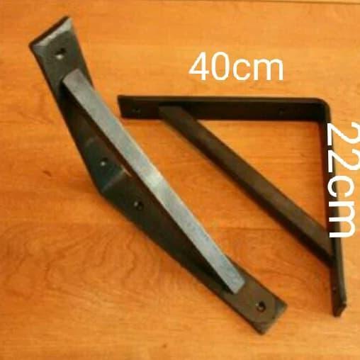 Harmoni store_ siku L papan ambalan,siku penyangga siku rak besi 40cm harga per 1 pcs