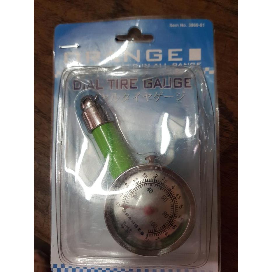 golok merchandise ORANGE Tire Pressure Gauge BESI Alat Tester Ukur Tekanan Angin Ban