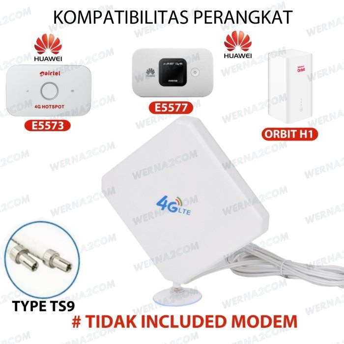 Antena External penguat sinyal Modem & Router CRC9 , TS9 , SMA Male - TS9