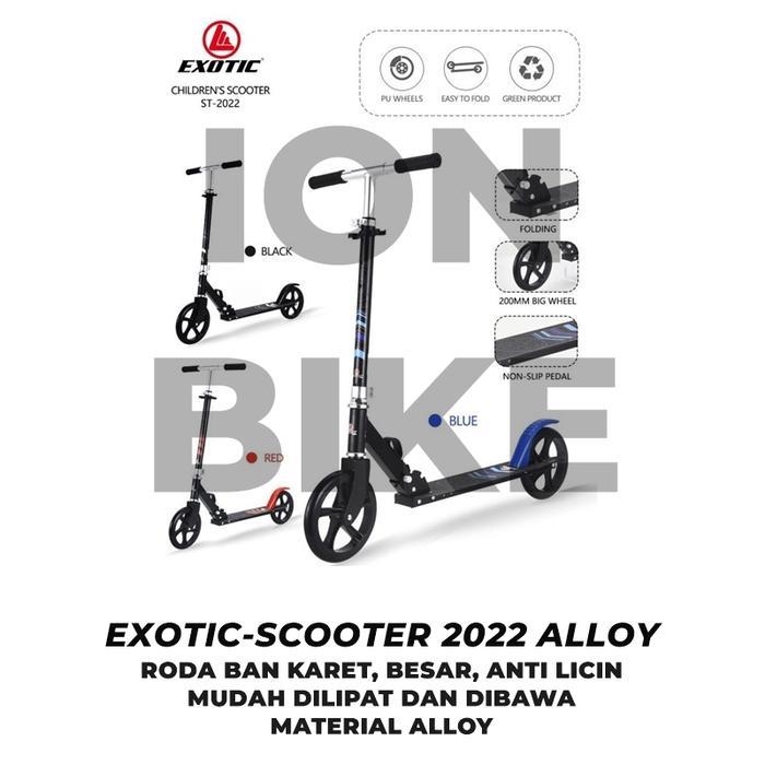Scooter Exotic 2022 Roda 2 Ban Besar Alloy Skuter Anak Otoped Murah