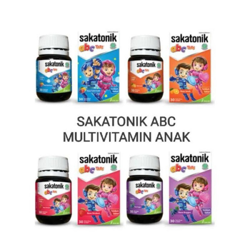 Sakatonik ABC isi 30 Tab Hisap MULTIVITAMIN ANAK / Sakatonik ABC Anak (HUSNA)