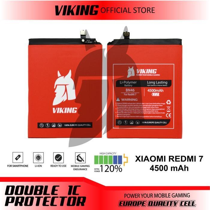 UniqueStyle VIKING Baterai Redmi Note 8 - Note 6 BN46 Double Power