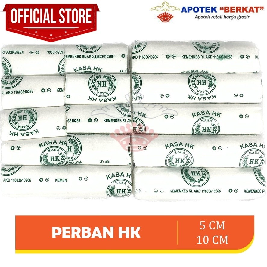 [BPOM] Kasa gulung perban HK 5 cm / 10 cm