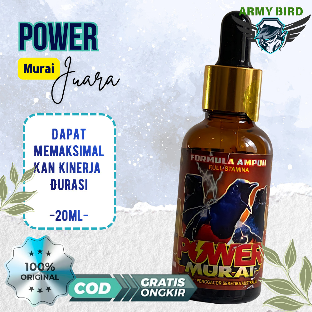 Power Murai juara Vitamin Penggacor Burung untuk burung murai anda