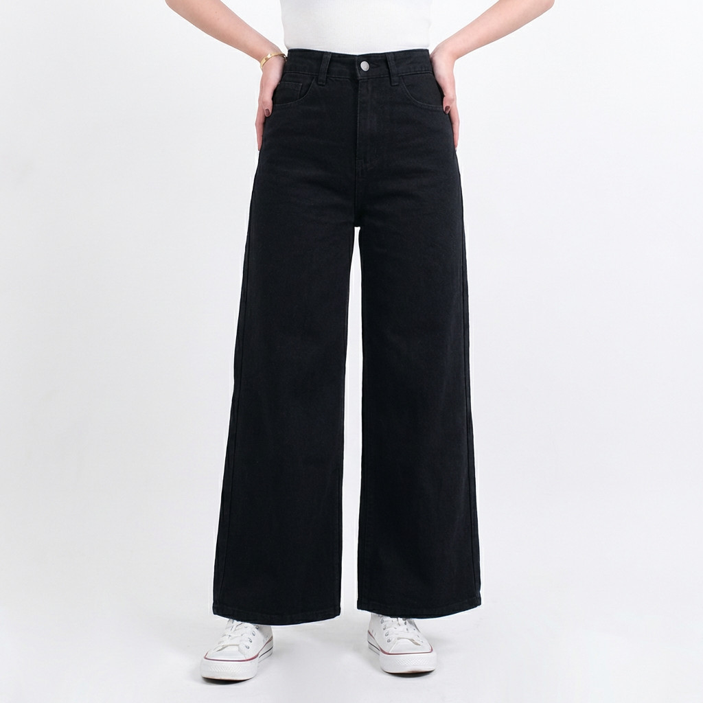 AF HIGWAITSHIGH WAIST KULOT JEANS WANITA PREMIUM ASLI JEANS TEBAL