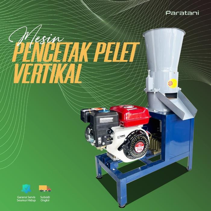 Mesin Produksi Pelet Alat Cetak Pakan Ikan Pelet Vertikal - FULLSET DINAMO
