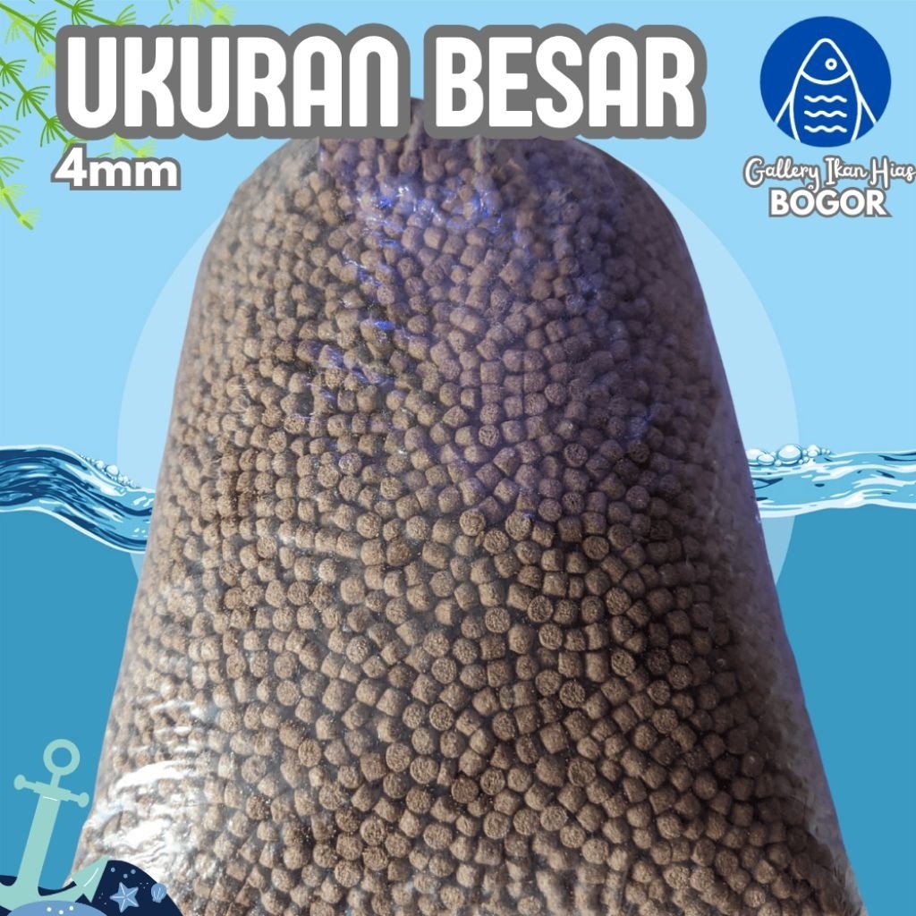 Terlaris ReadyGIH - Pakan Pelet Ikan Apung Nila Bawal Gurame Patin Lele Pakan Ikan Umum Air Tawar 1k