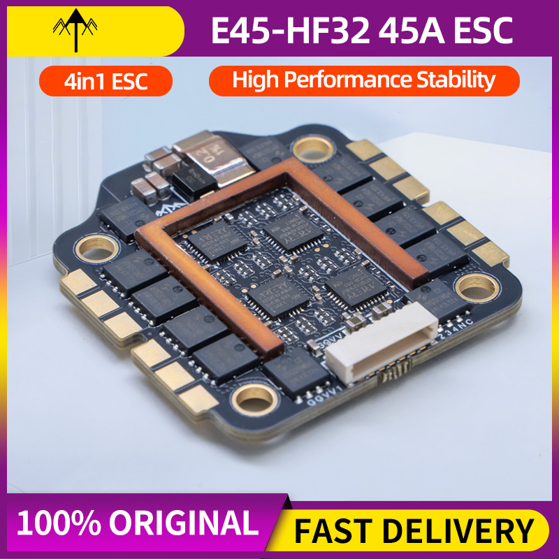E45-HF32 45A 4IN1 ESC Speed Controller AT32F421 Main Control 3-6S Lipo High Performance For FPV RC R