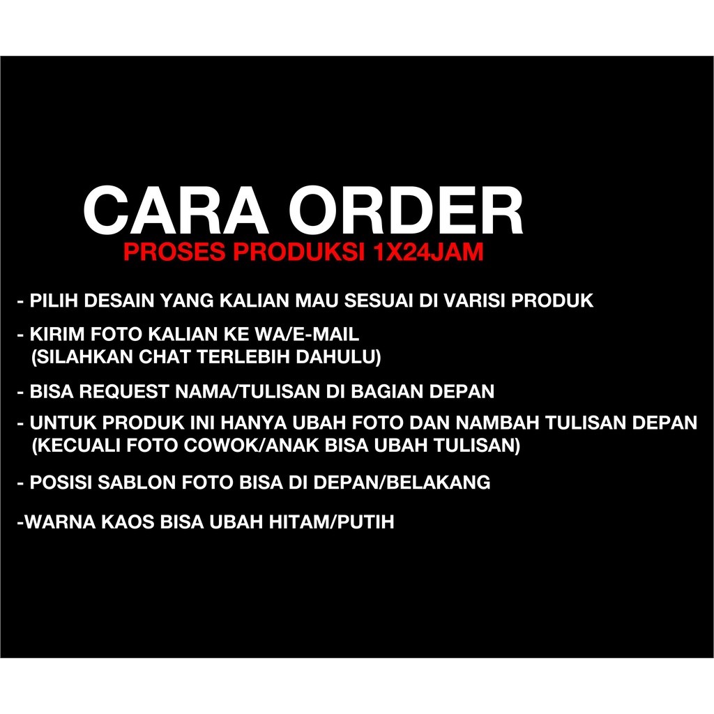 CUSTOM Kaos Couple Custom Foto Pasangan – Baju Couple Anniversary & Kado