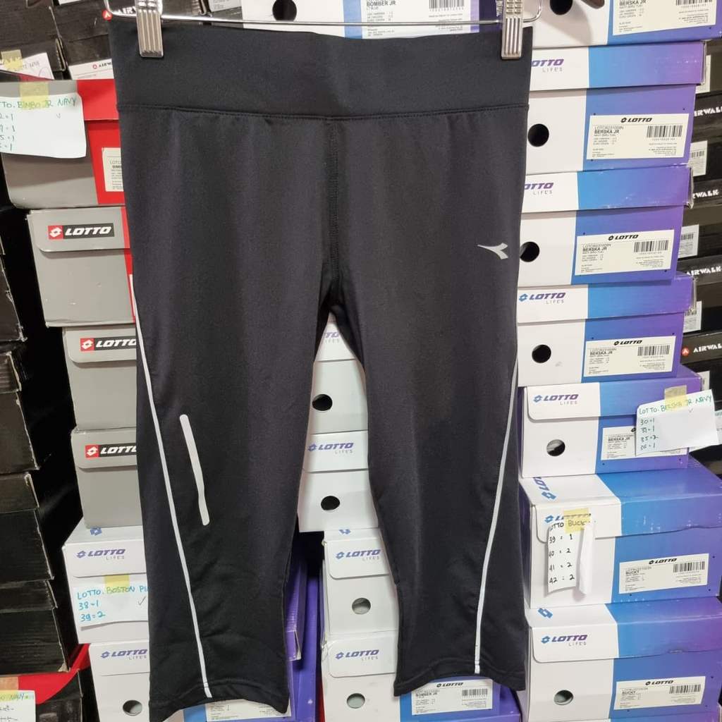 ORIGINAL SALE 70% CELANA LEGGING DIADORA PALVA III BLACK WOMEN