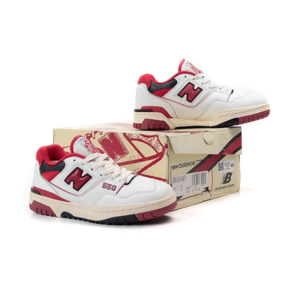 Sepatu  New Balance 550 X Aime Leon Dore White Red