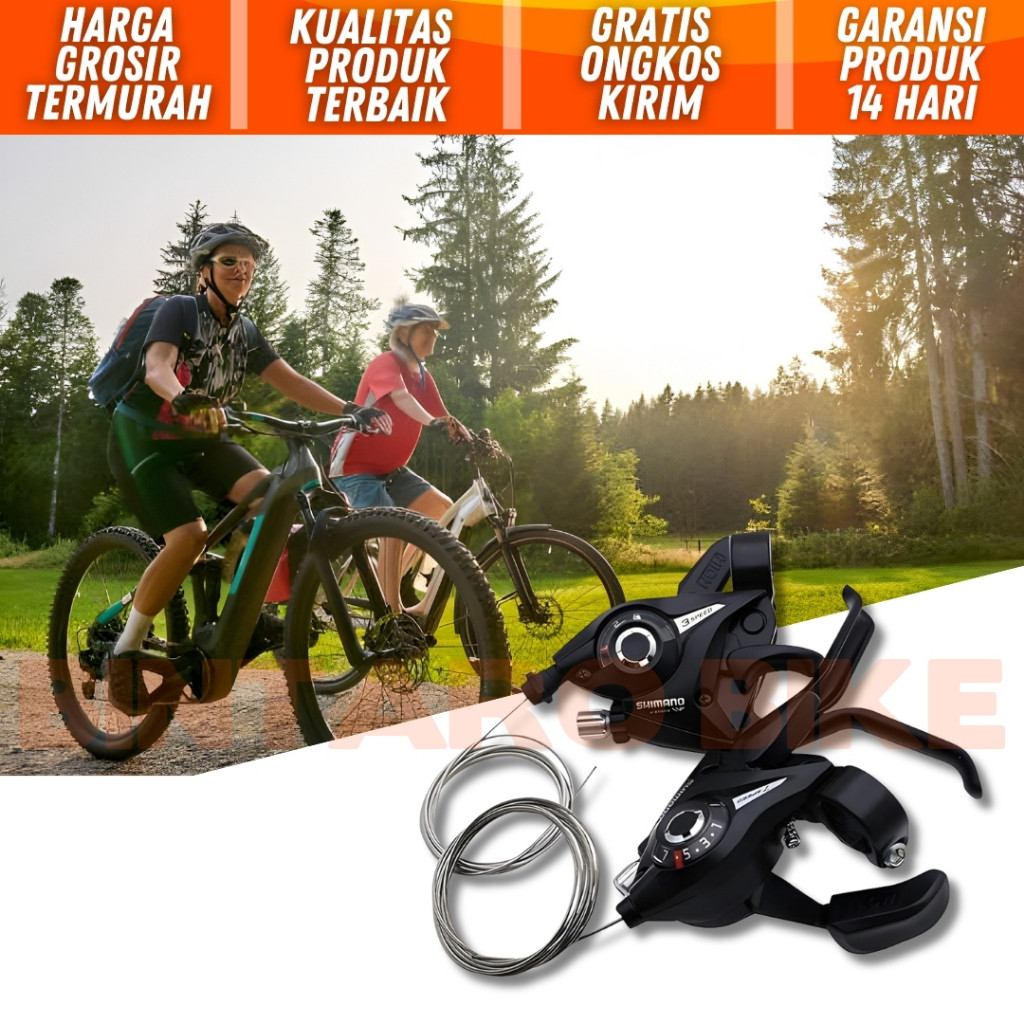 READY Shifter Brake Set Sepeda 3 x 7 Speed ST-EF51 Operan Gigi MTB DLL