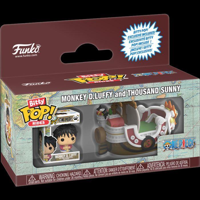 ORIGINAL Funko Pop Bitty Rides One Piece Monkey D. Luffy Thousand Sunny