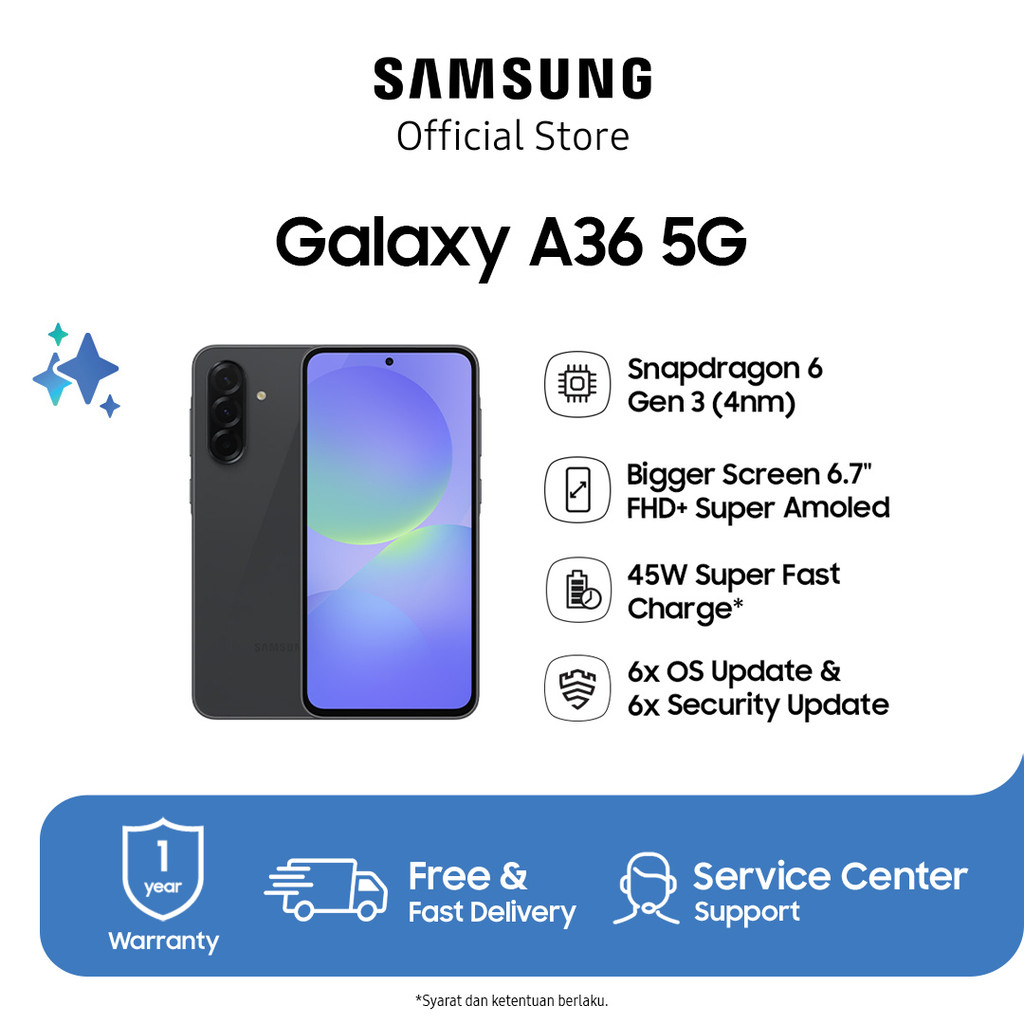 Samsung Galaxy A36 5G 8/256GB - Awesome Black