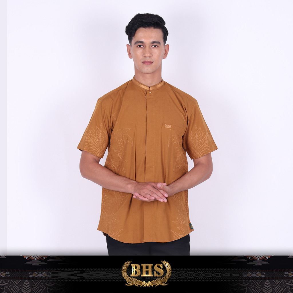 Baju Koko BHS Cosmo Zaid Dark Tan
