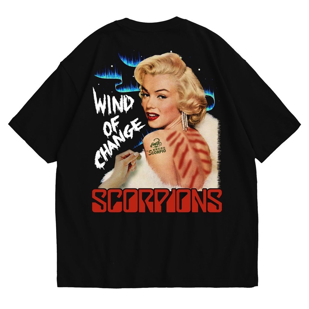 Kaos Unisex Rollingstout - T-shirt Scorpion Wind of Change Parodi - Musik Metal Rock - Band & Film P