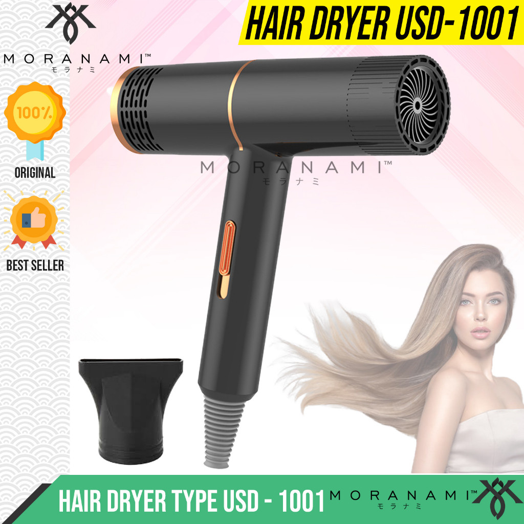 (newangkasa02) Hair Dryer Hairdryer Alat Pengering Rambut Salon Barber Moranami USD 1001 1000 Watt