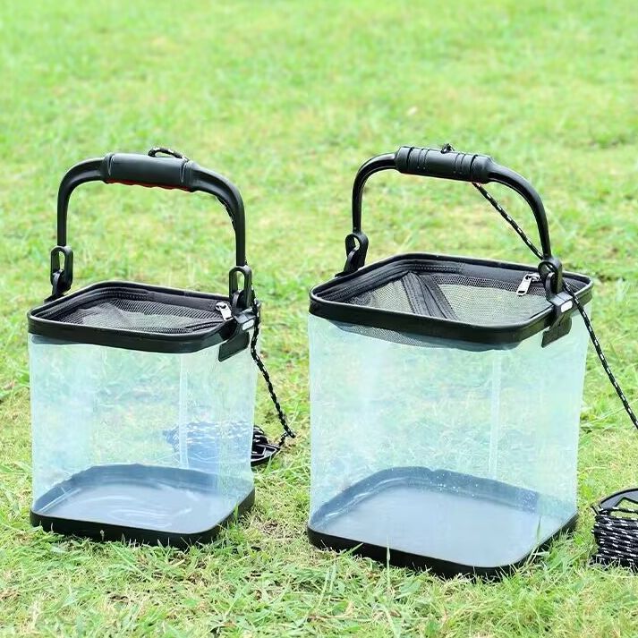 (linnea84.online) Ember Lipat Wadah Ikan Hidup Transparan / Box Ikan Portable / Tempat Udang Hidup /