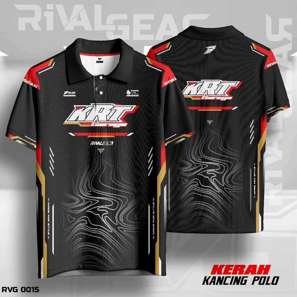 RVG 0015 Jersey Kaos Jersey Racing Pria Wanita Lengan Pendek Fre Request