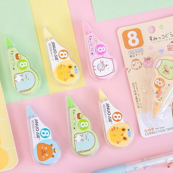 Tip-Ex Mini Karakter | Lucu Motif Kartun | Correction Tape Roll