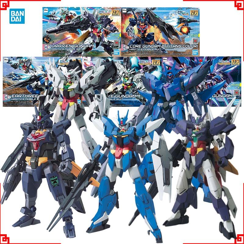 Bandai Gundam Model Kit HG Earthree Jupitive Alus Earthree Uraver Core Titans Action Figure Gunpla A