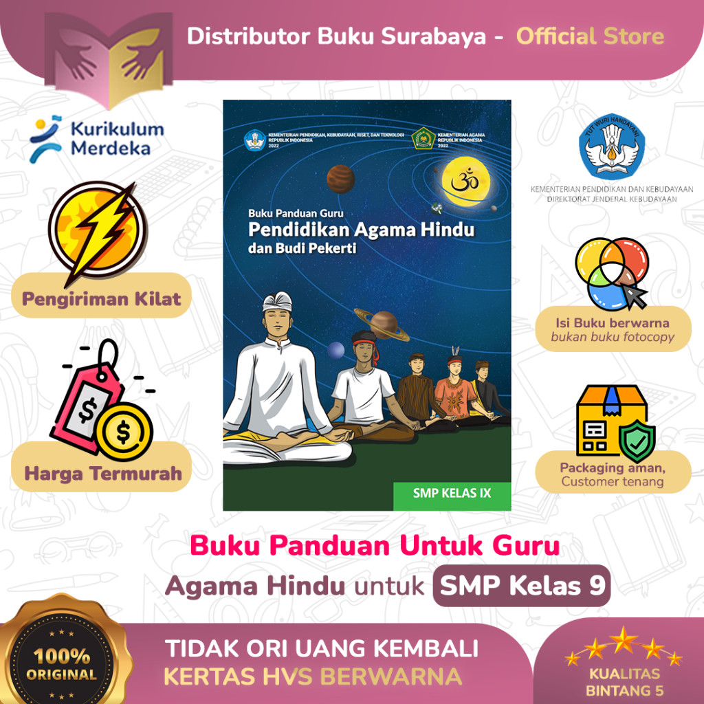 Buku Guru Agama Hindu Kelas 9 SMP Kurikulum Merdeka