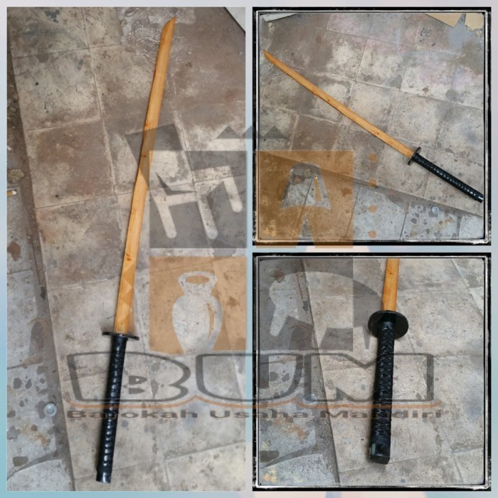 samurai bokken hitam tanpa sarung|| wooden katana bokken