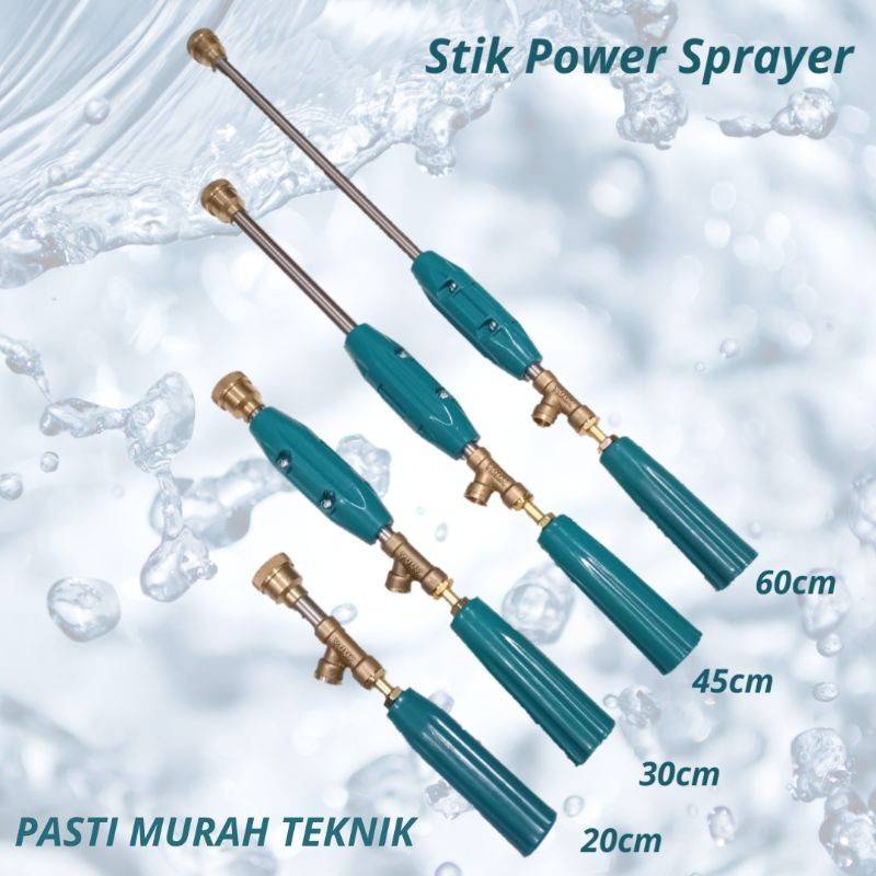 Stik Power Sprayer 60cm Stik Steam Pencuci Mobil/Motor
