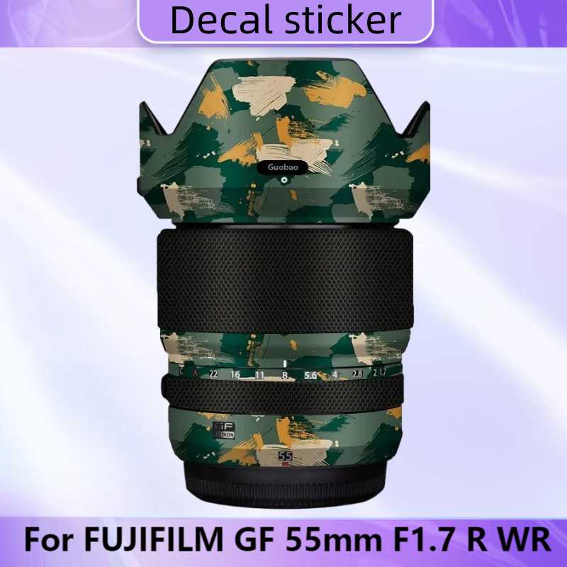 For FUJIFILM GF 55mm F17 R WR Lens Sticker Protective Skin Decal Vinyl Wrap Film AntiScratch Protect