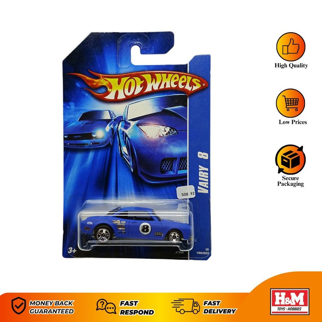 Hot Wheels Vairy 8 Biru - 508FZ - FZ8