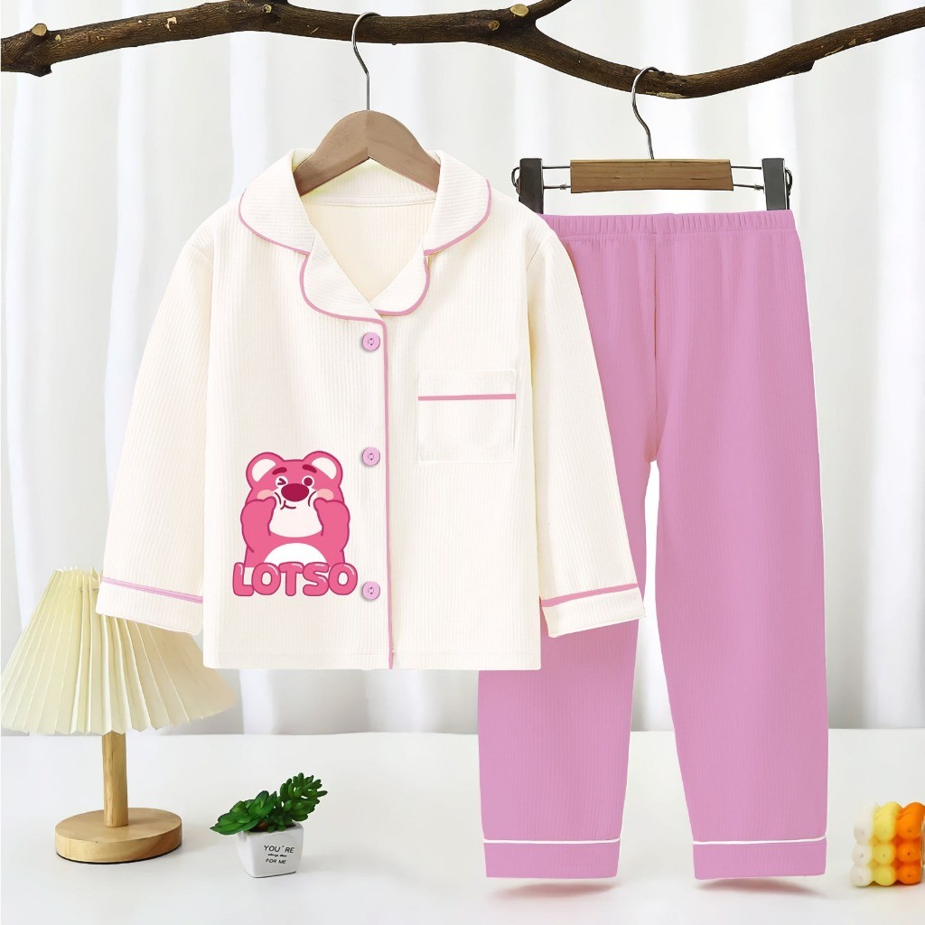 EMONSHOP - Pajamas kids motip LOTSO/Quality  premium