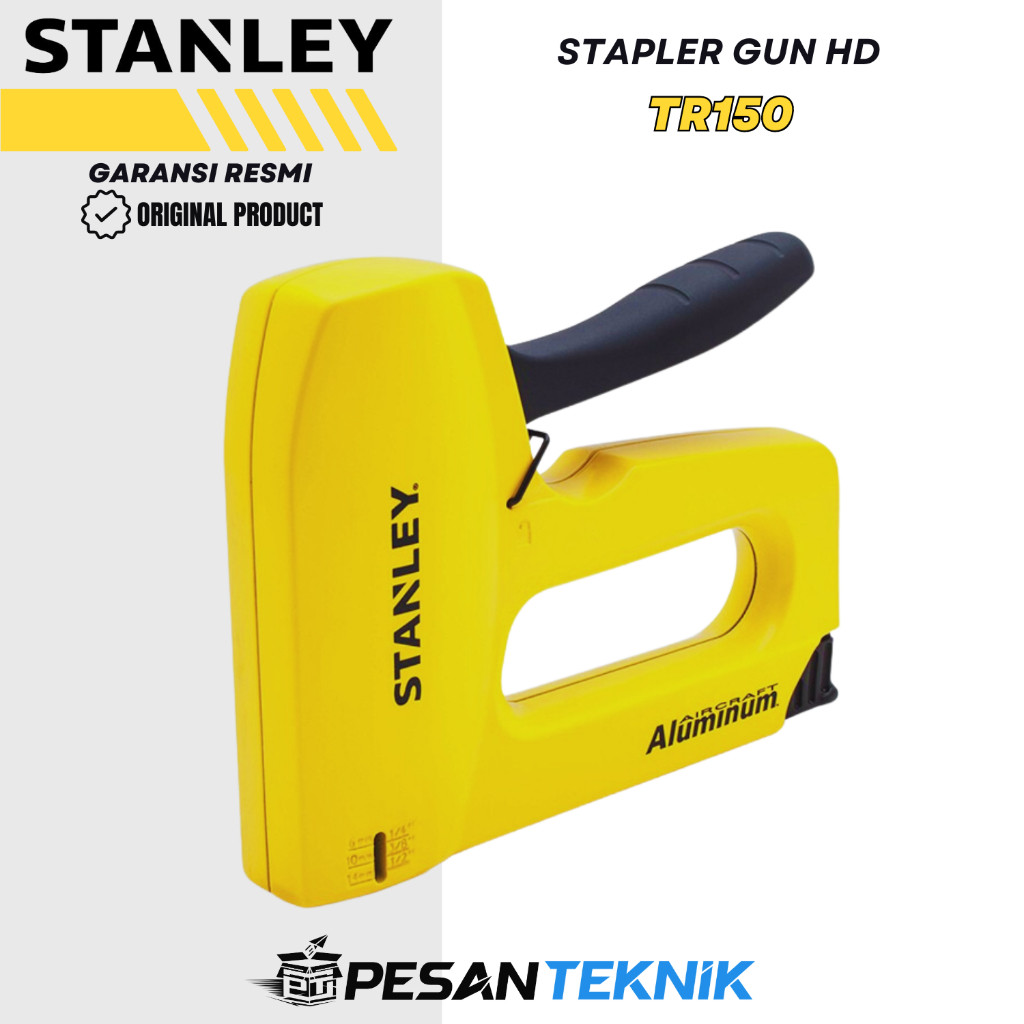 Stanley StapleR Gun HD Sharpshooter Staples Tembak Yellow TR150
