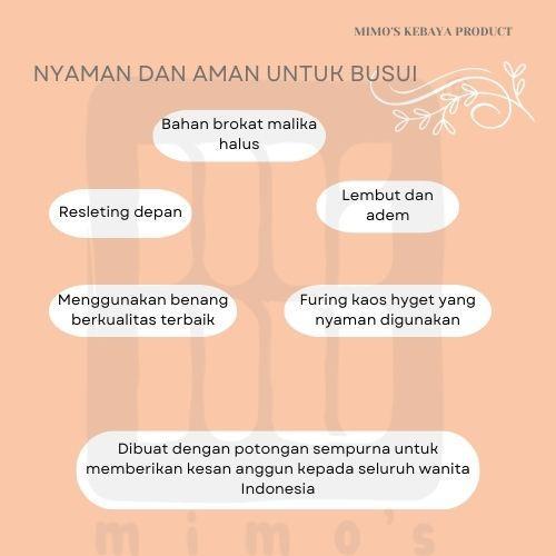 MIMOS KEBAYA/ kebaya modern/ kutubaru modern/kebaya kondangan 2025/kebaya wisuda - Nude, Kebaya M + 
