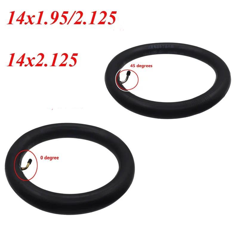 14 In 14x2.125 Butyl Inner Tube 14x1.95/2.125/2.35 for Ninebot One S2 A1 for Many Gas Electric Scoot