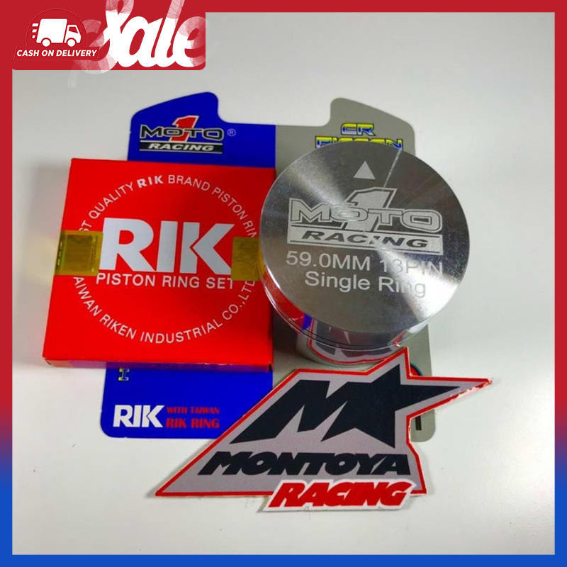 COD BERGARANSI piston 59 pen 13 Moto 1 single ring