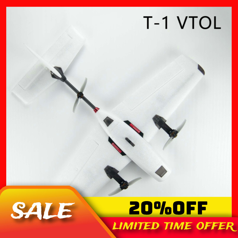 HEEWING T1 VTOL-PNP without FC FPV Airplane 730MM wingspan EPP plane-PNP RC plane white