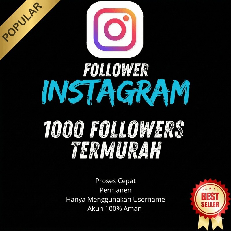 1000 FOLLOWERS TOKTOK | IG PERMANEN (BERGARANSI)