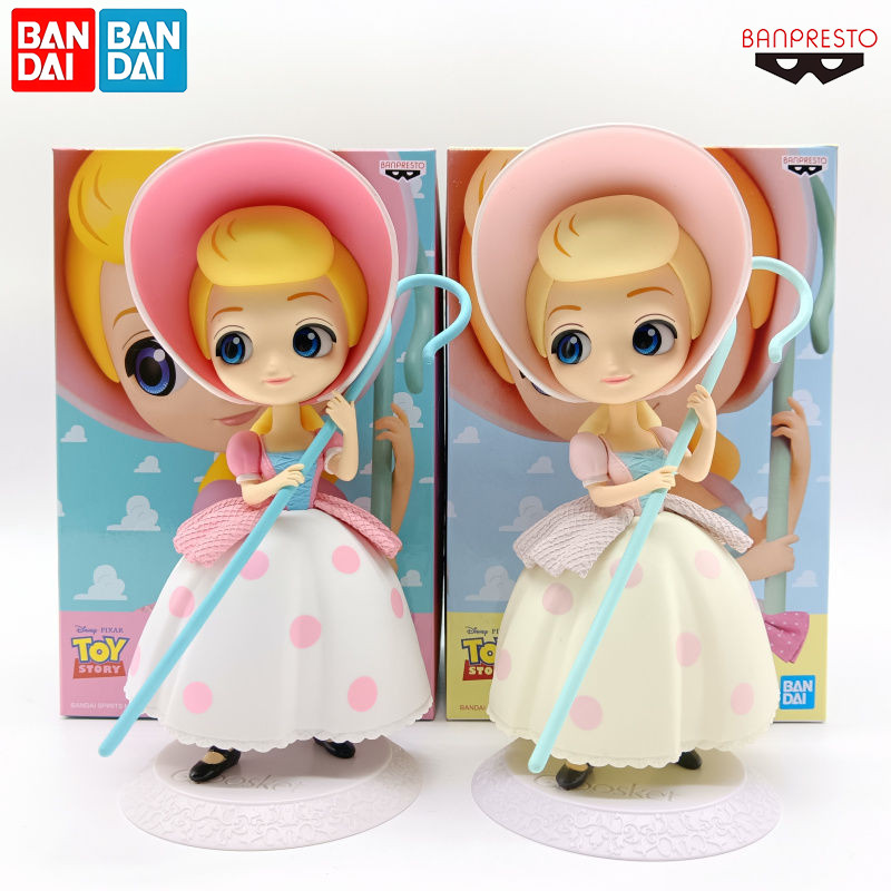 Bandai Original Banpresto Toy Story Bo Peep Qposket Collectible Model Figure, Anime Statue Home Deco