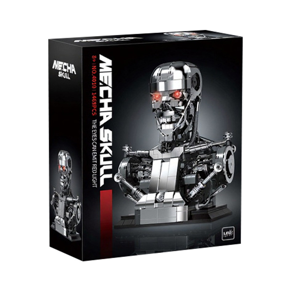  DK4010 MOC Tenical Meanical Terminator Half-body Head Buig Blocks Model Bricks Toys for Boys ristma