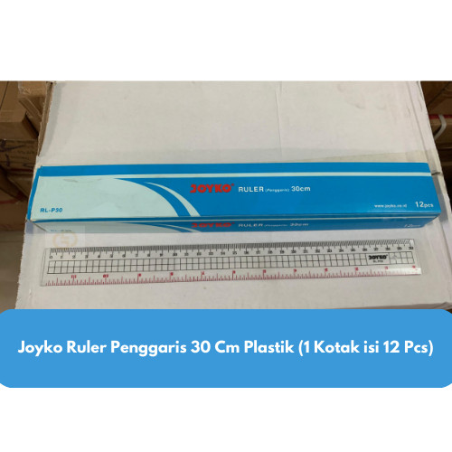 (1 LUSIN / 12 PCS) Joyko Ruler Penggaris 30 Cm Plastik
