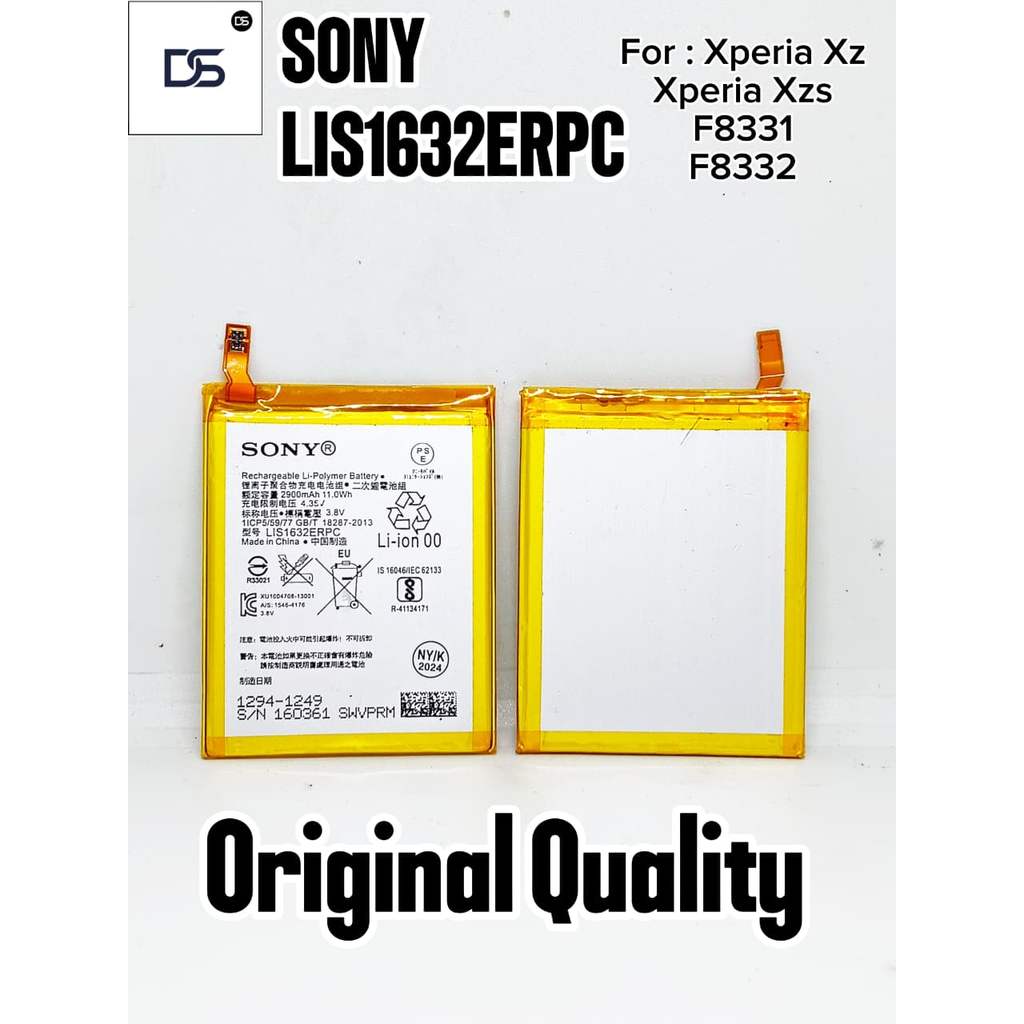 LIS1632ERPC Baterai HP Sony Xperia XZ XZS Docomo AU SOV34 SOV35 F8331 F8332 SO-01J SO 01J Original