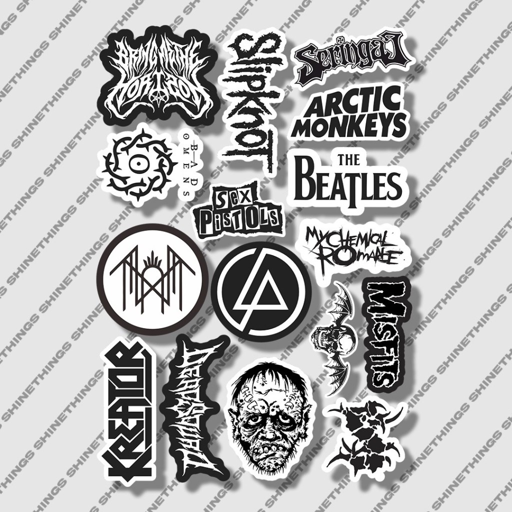 Sticker Pack Band Metal Slipknot Bmth Mcr Avenged || Sticker Pack Music