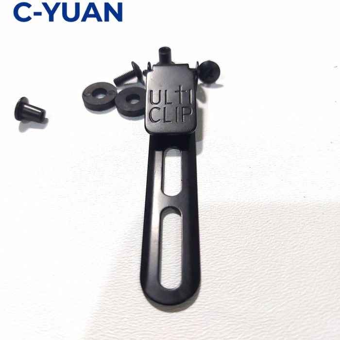 cyuan Ulti Clip L untuk Kydex IWB Holster dan Sheath ulticlip stainless